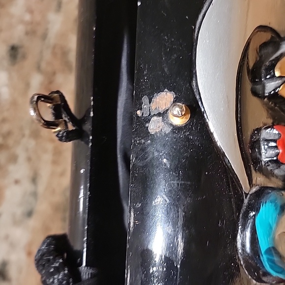 Rare Vintage western theme coyote, moon & cactus timmy woods crossbody handbag - Picture 5 of 6